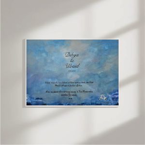 tableau de mariage personnalisé Danse des Cygnes par Tilaa Art.